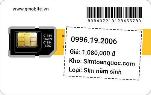 Sim 0996192006 